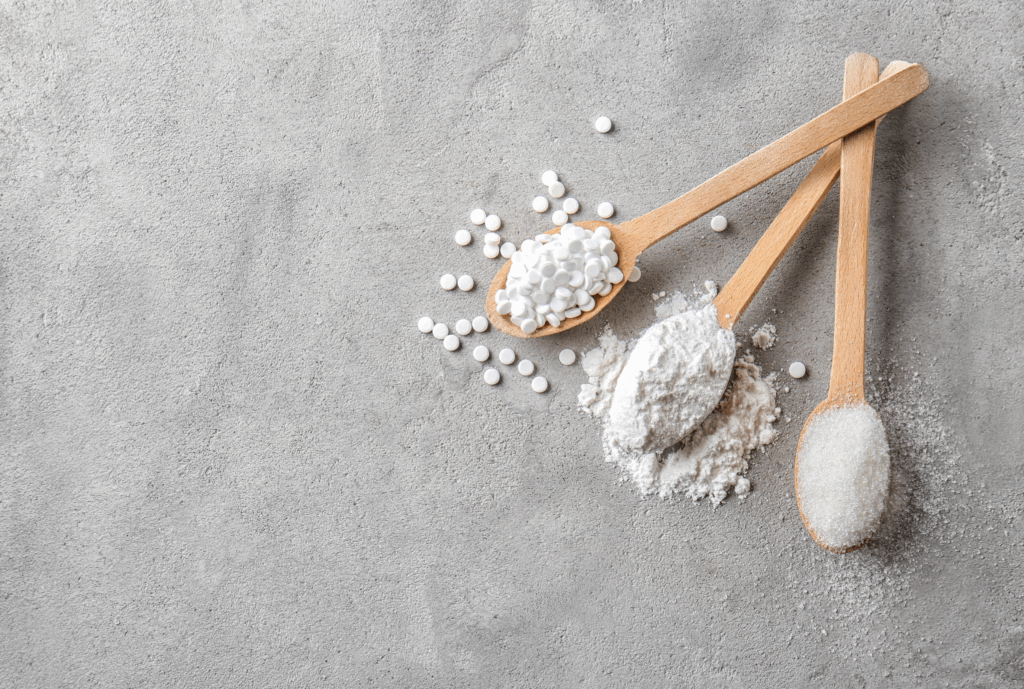 different kinds of artificial sweeteners