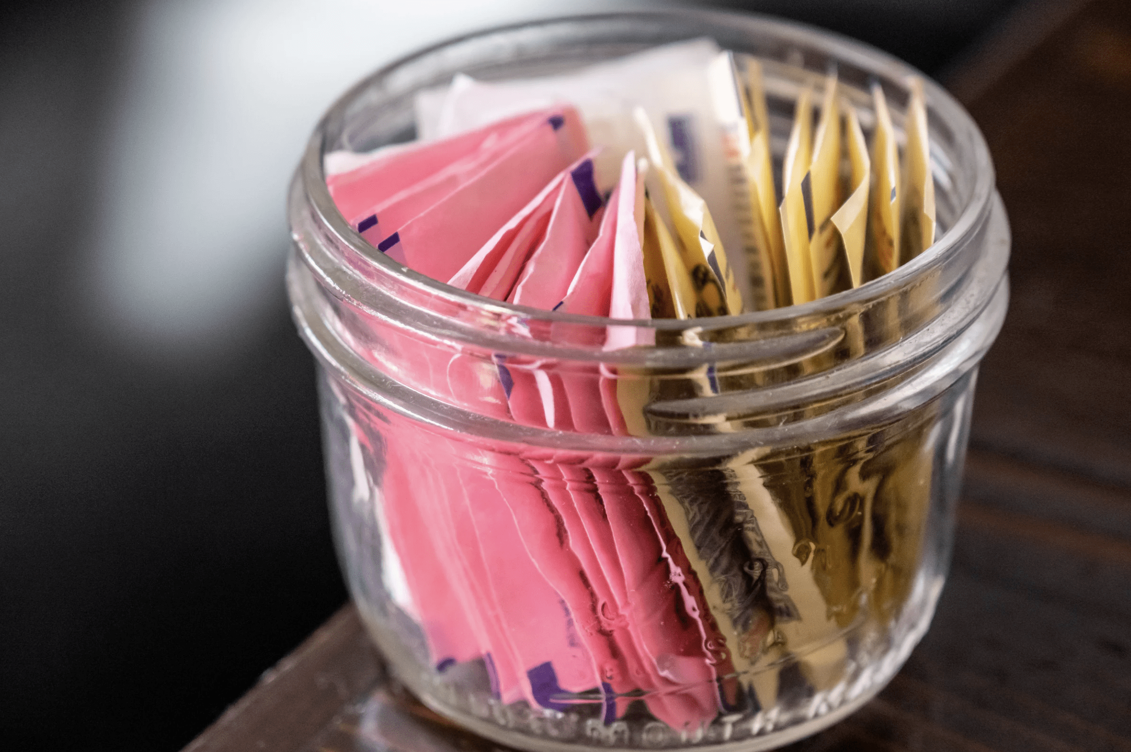 assortment of artificial sweeteners