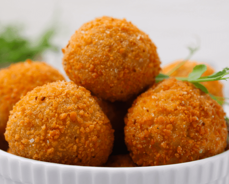 crispy air fried tofu balls